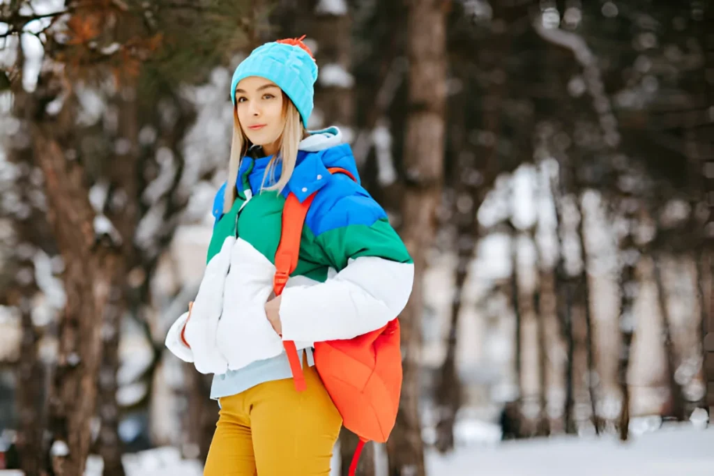 Colorblock Puffer Jacket