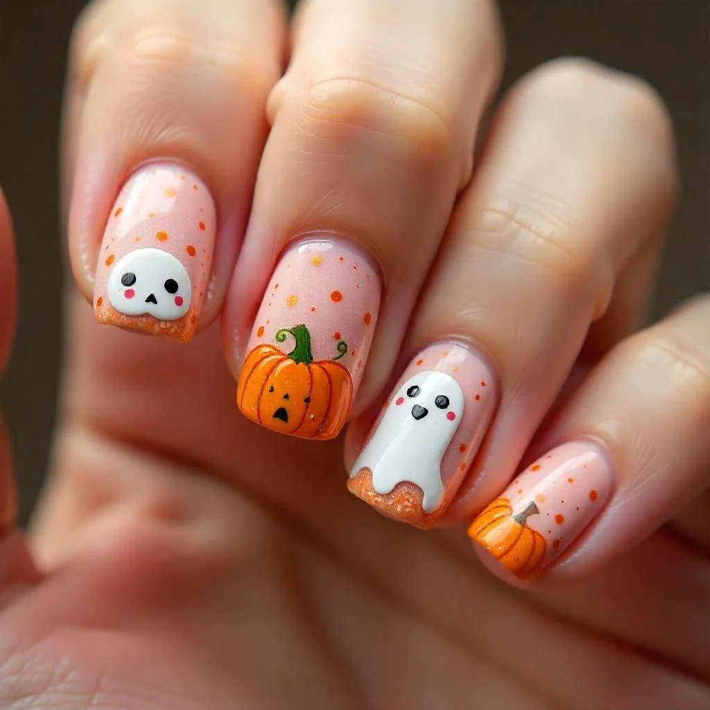 Pumpkin Patch Nail Art