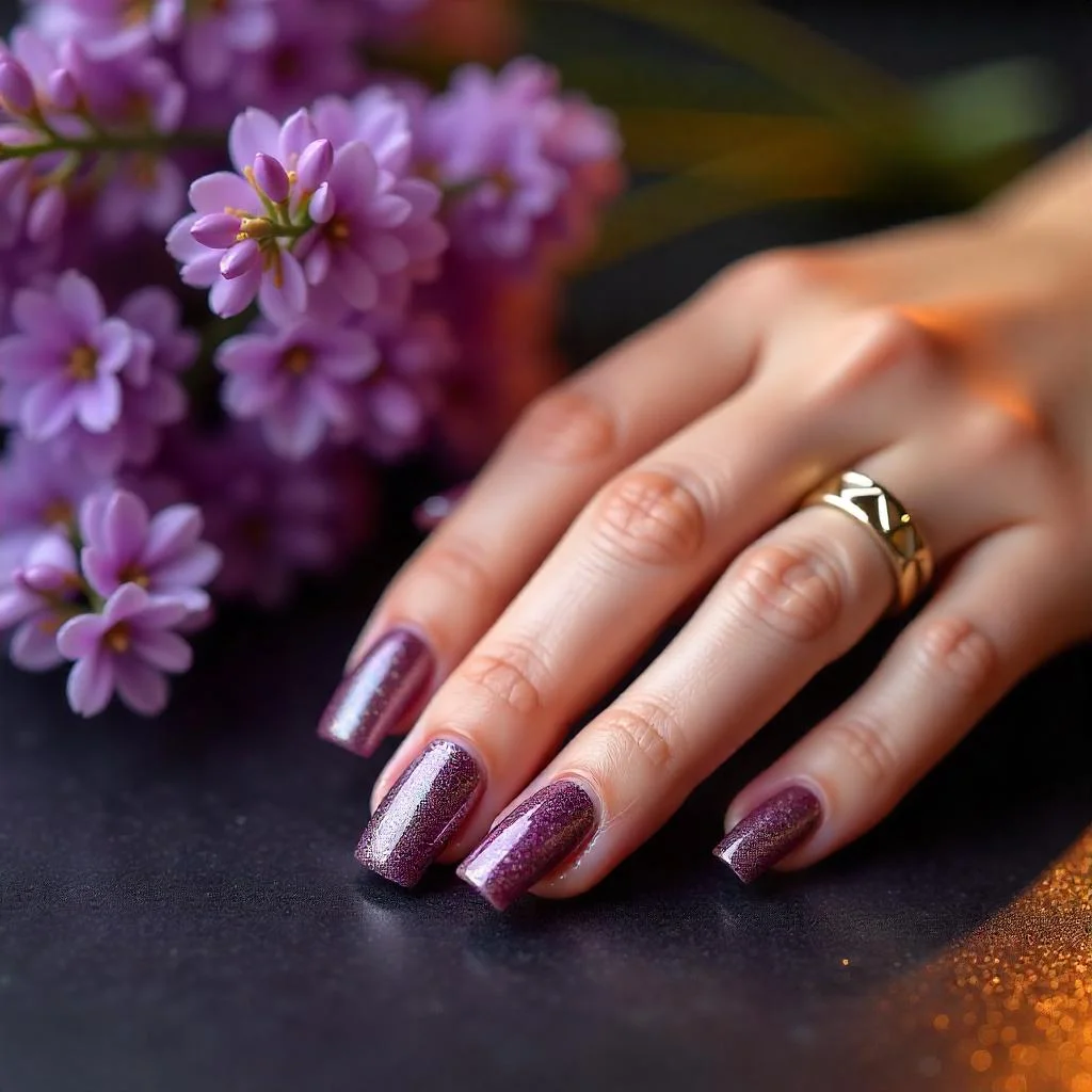 Moody Mauve Nails