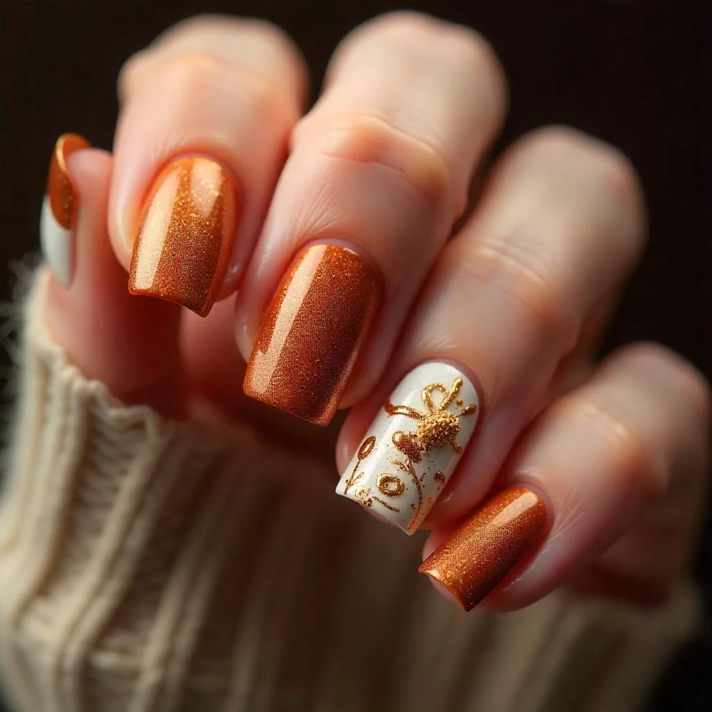 Cinnamon Spice Nails